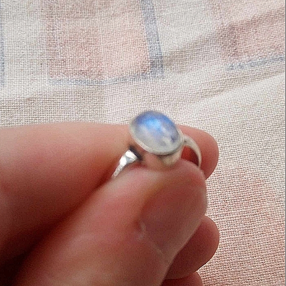 ❤ Artisan Moonstone Sterling Silver Ring size 8.5 *for Light Hope New Beginnings - Picture 2 of 5